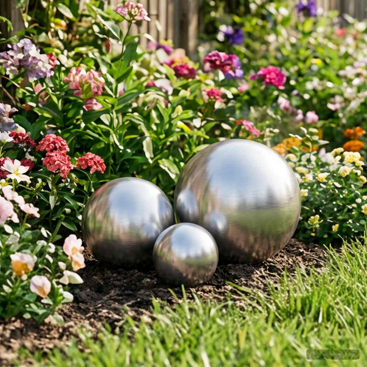 vidaXL Brushed Ball 8 pcs Ø 5 cm silver Stainless steel 201
