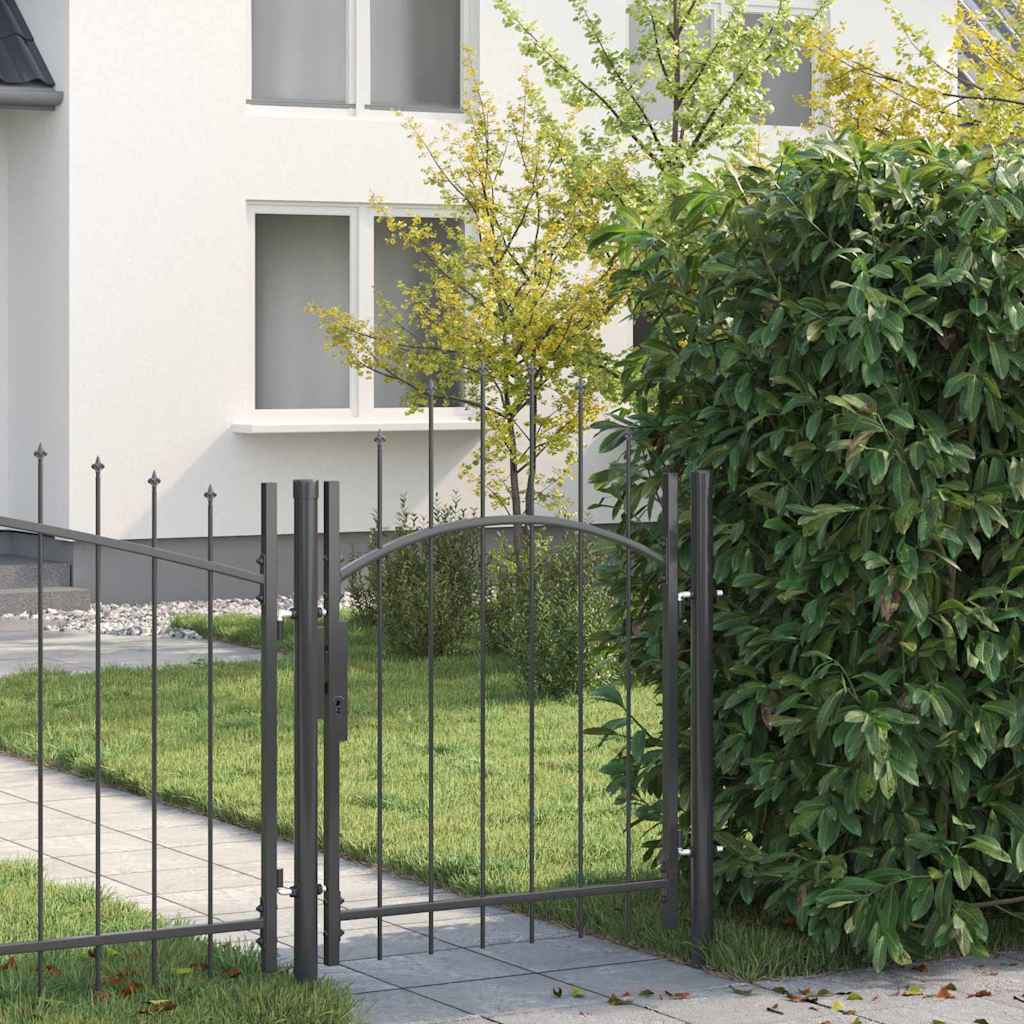 vidaXL Gate 1x1.5 m Steel Black