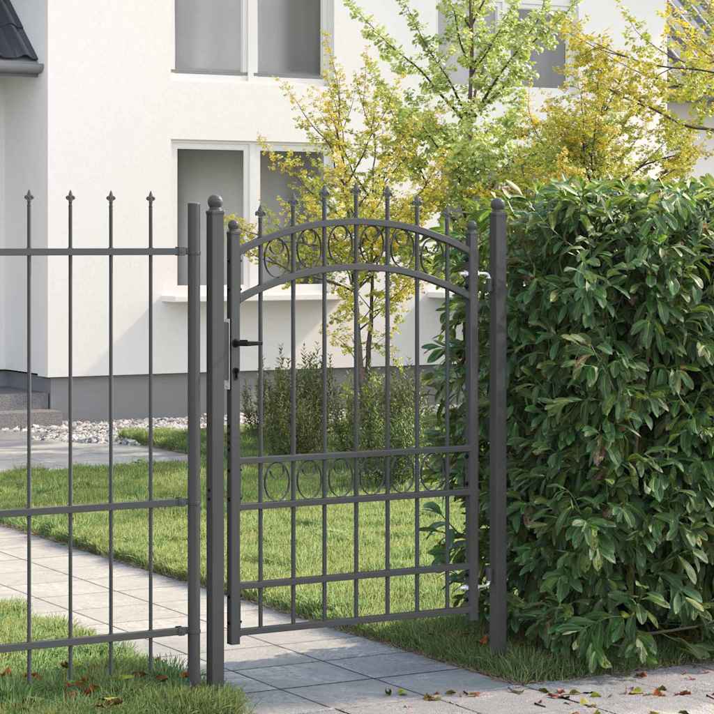 vidaXL Spear Top Gate 103x97 cm Steel Green