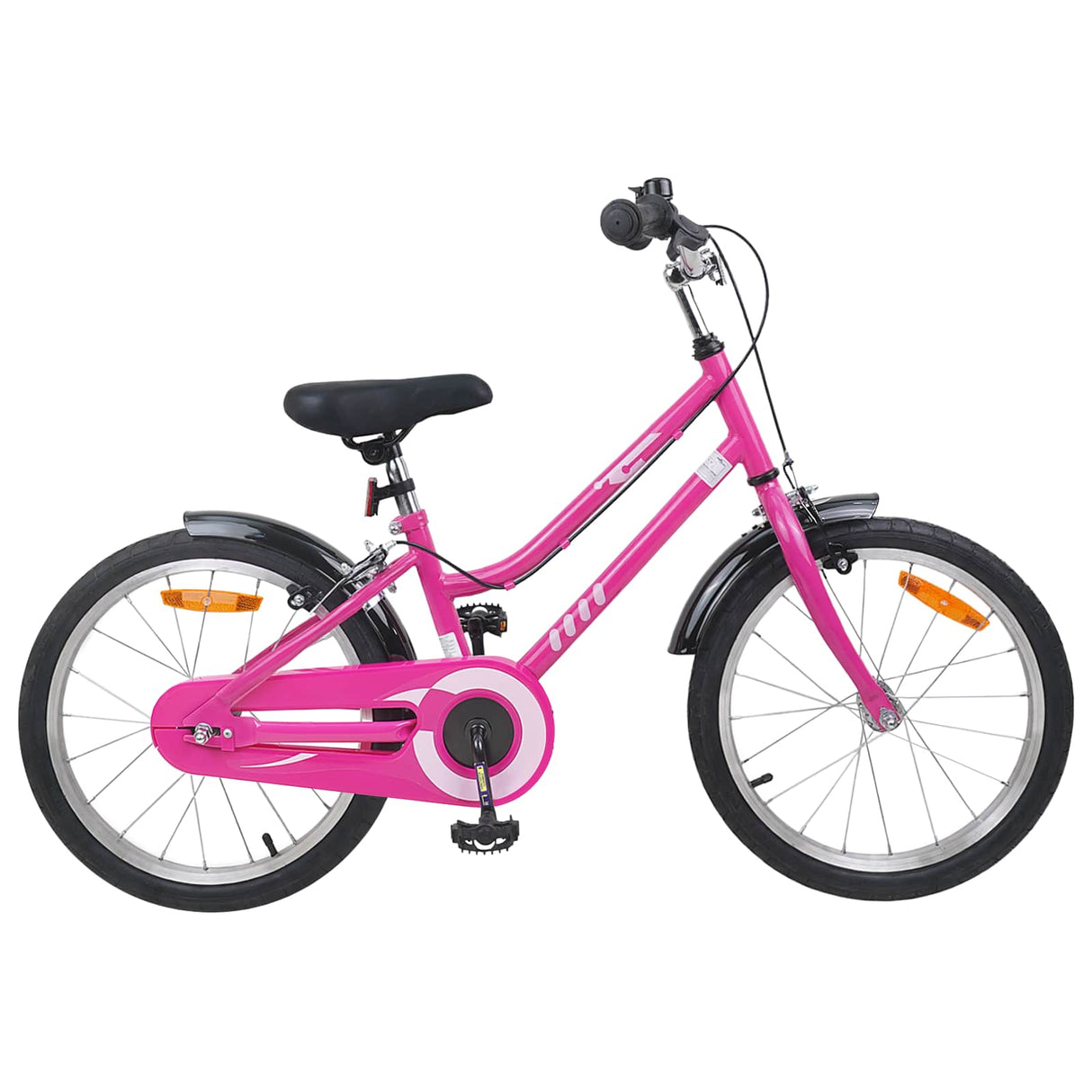vidaXL Kinderfiets 12 Inch voor 2-4 jaar oud Roze Wit