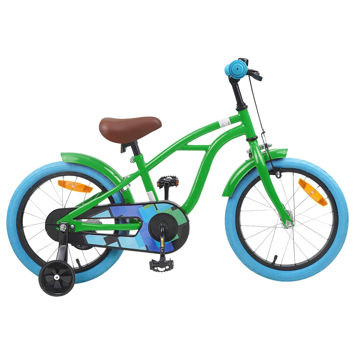 vidaXL Kinderfiets 16 Inch voor 4-6 jaar oud Zwart