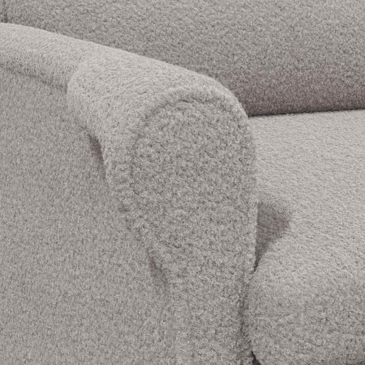 vidaXL Fauteuil Lichtgrijs Zachte Sherpa-stof