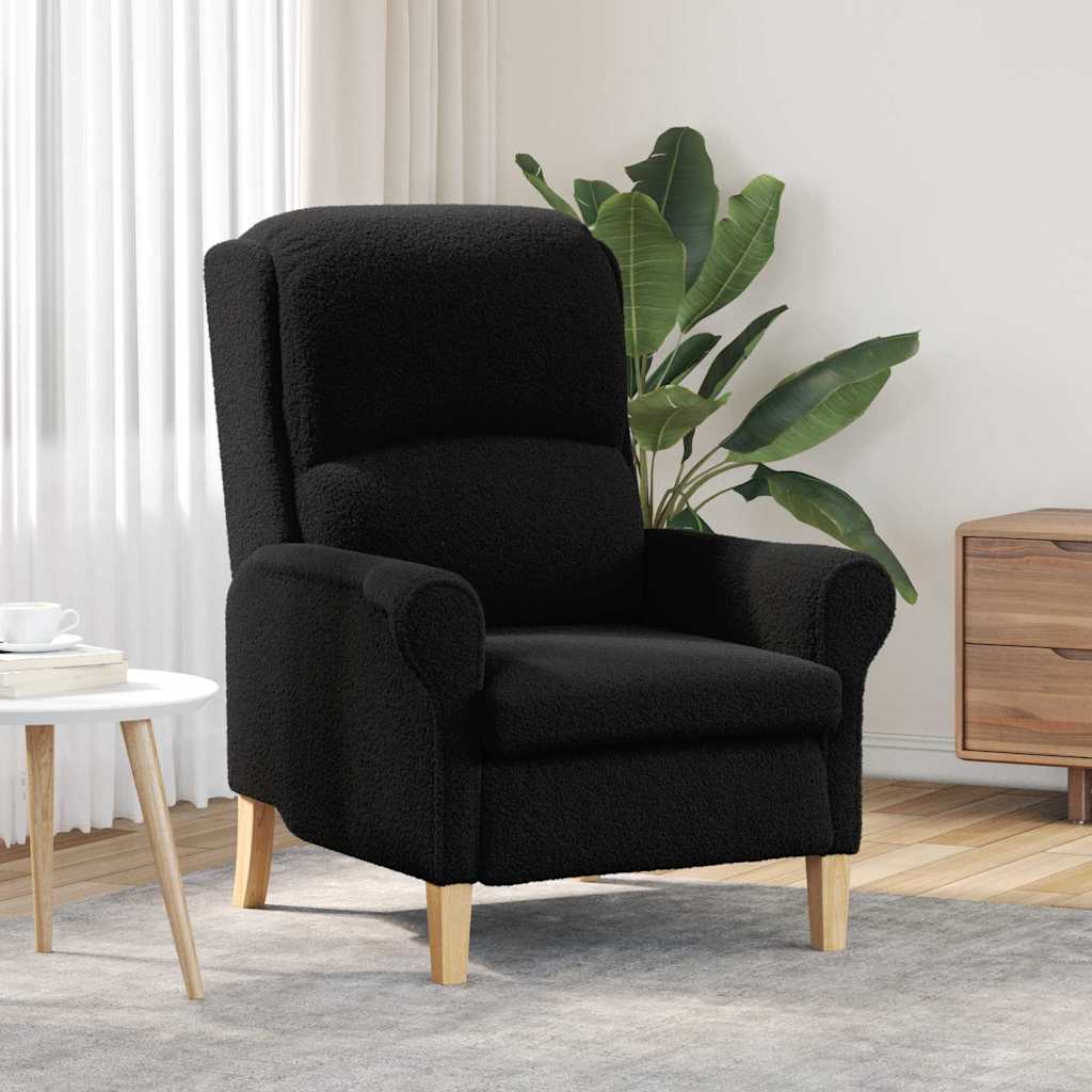 vidaXL Fauteuil Lichtgrijs Zachte Sherpa-stof