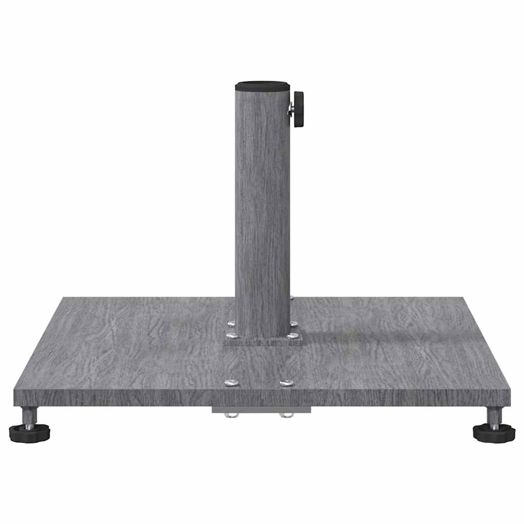 vidaXL Parasol Base Dark Grey Wooden Look 45 x 45 x 31 cm