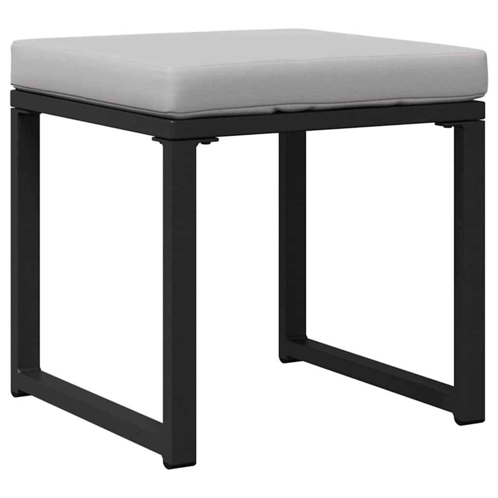 vidaXL Tuinmeubelen 4 pcs 2-Aantal zitplaatsen Lichtgrijs Polyester