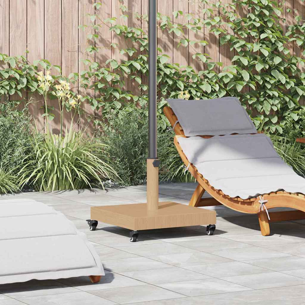vidaXL Parasolvoet Donkergrijze Houtlook 45 x 45 x 31,5 cm