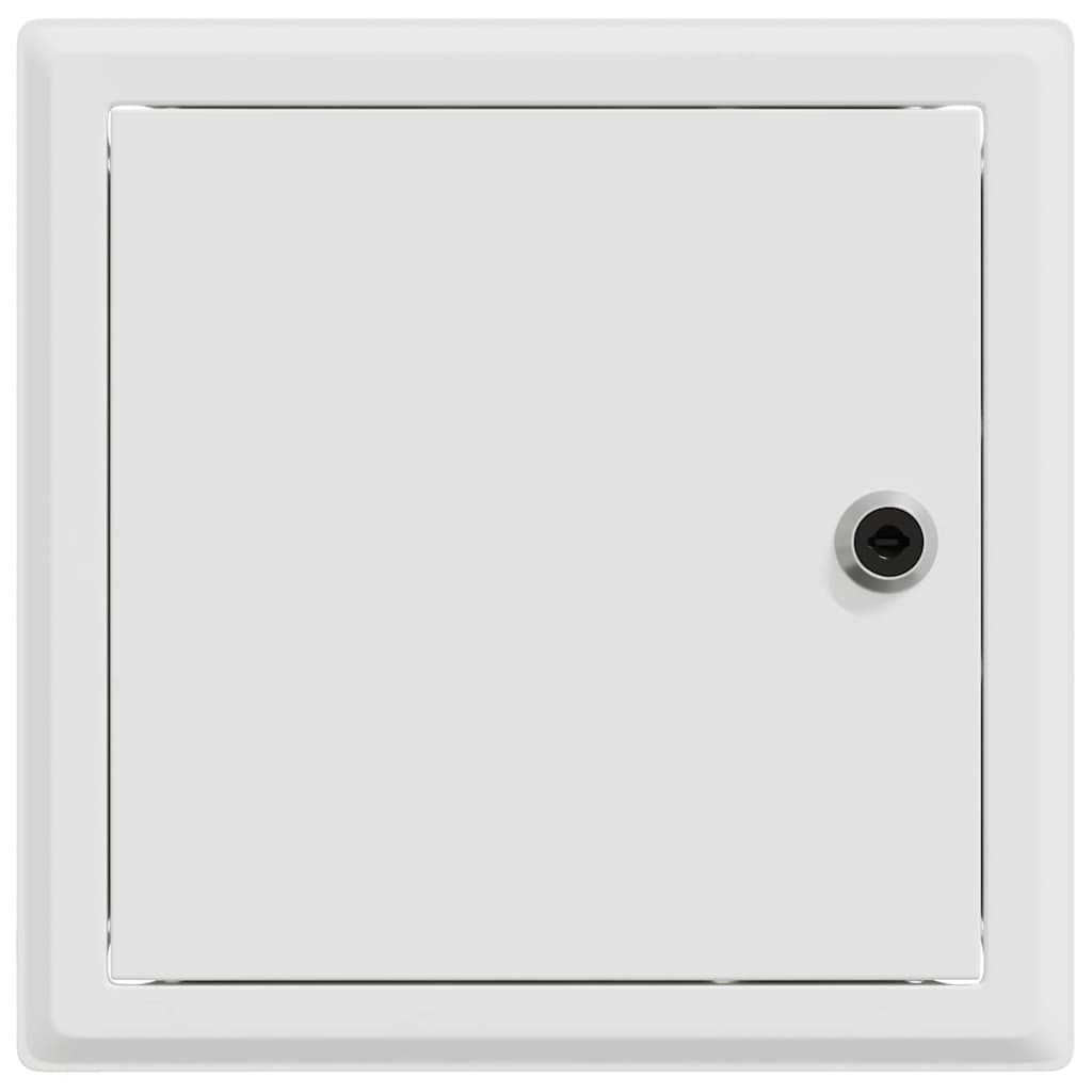 vidaXL Access Panel 2 pcs Wit 23 x 23 x 3 cm Staal