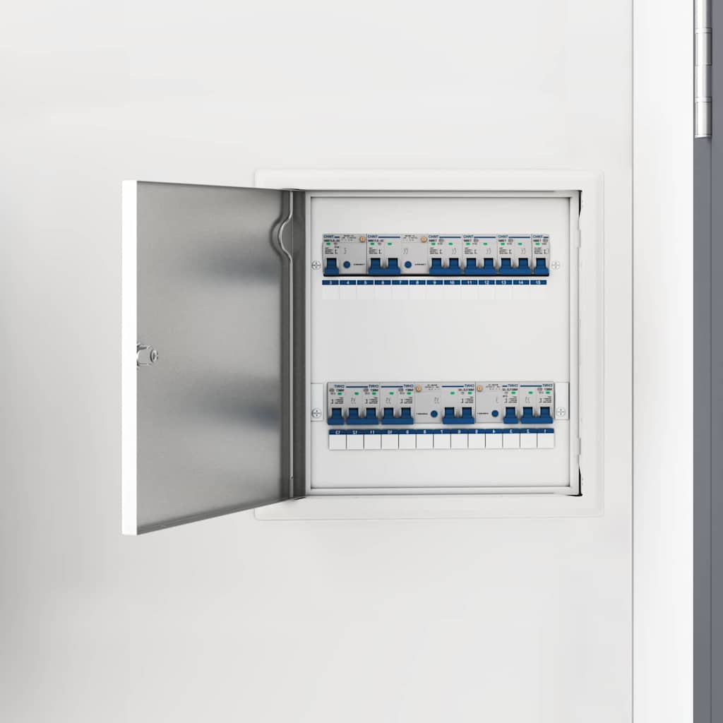 vidaXL Access Panel 2 pcs Wit 23 x 23 x 3 cm Staal