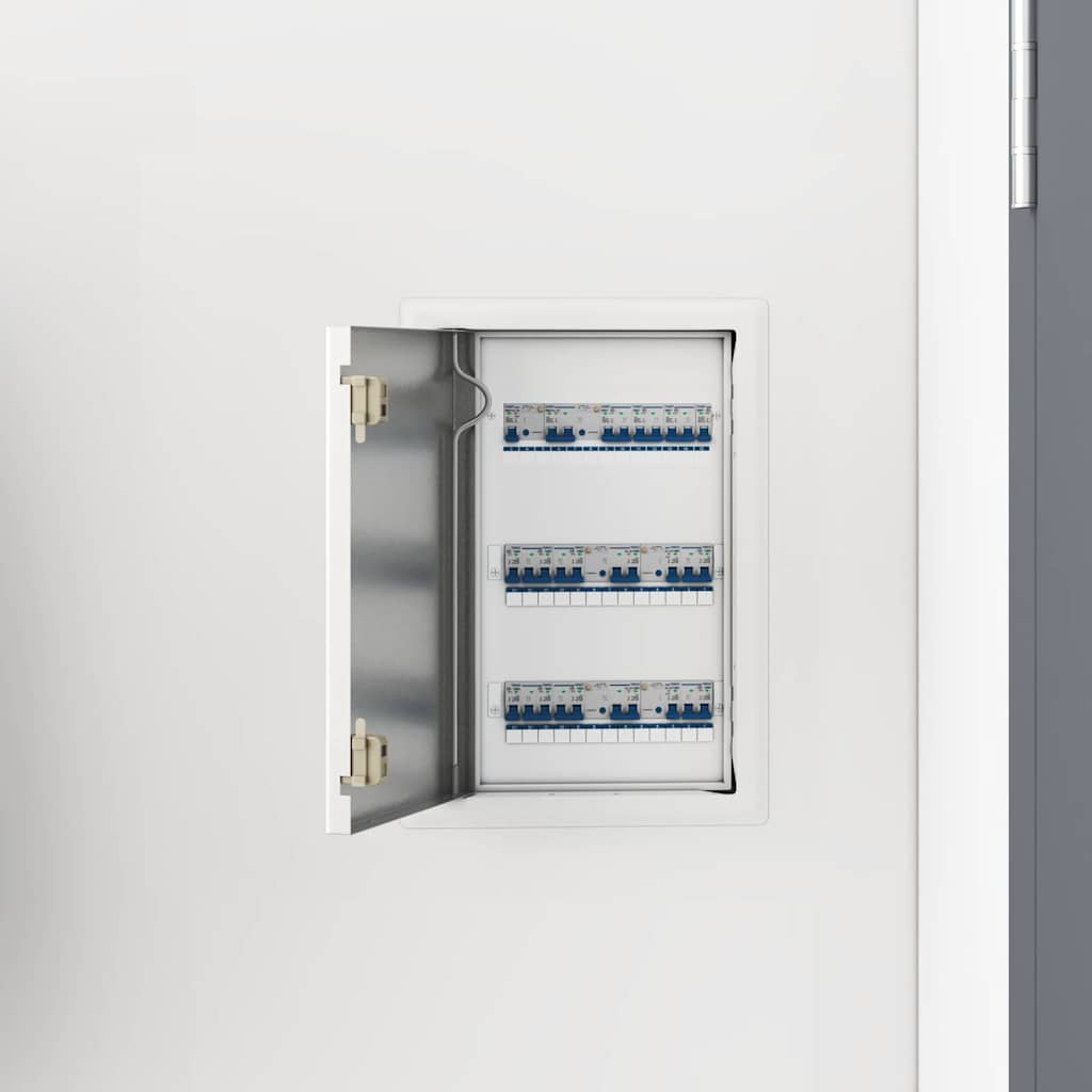 vidaXL Access Panel 2 pcs Wit 23 x 23 x 3 cm Staal