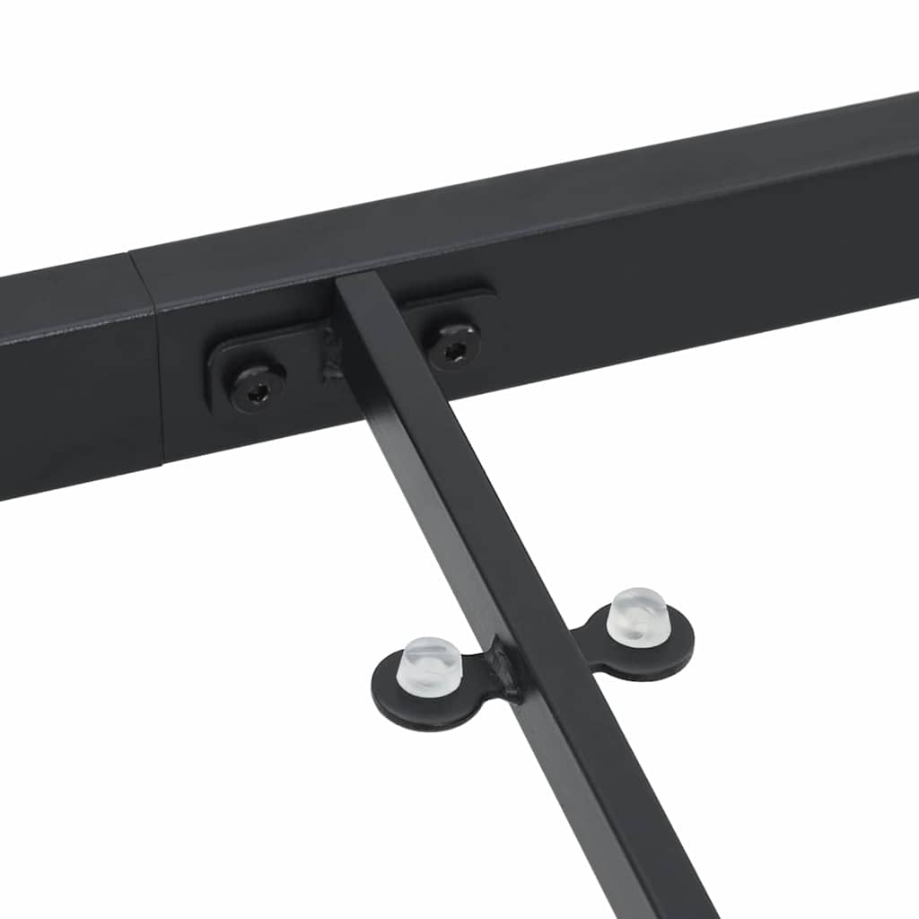 vidaXL Tuin Tafel Zwart 80 x 80 x 73 cm Metaal