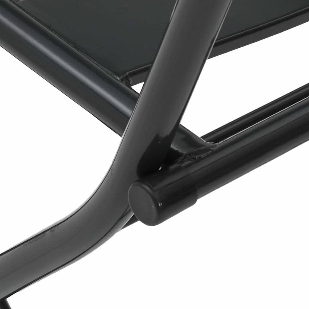 vidaXL Tuin Bistro Set 3 pcs Antraciet Staal