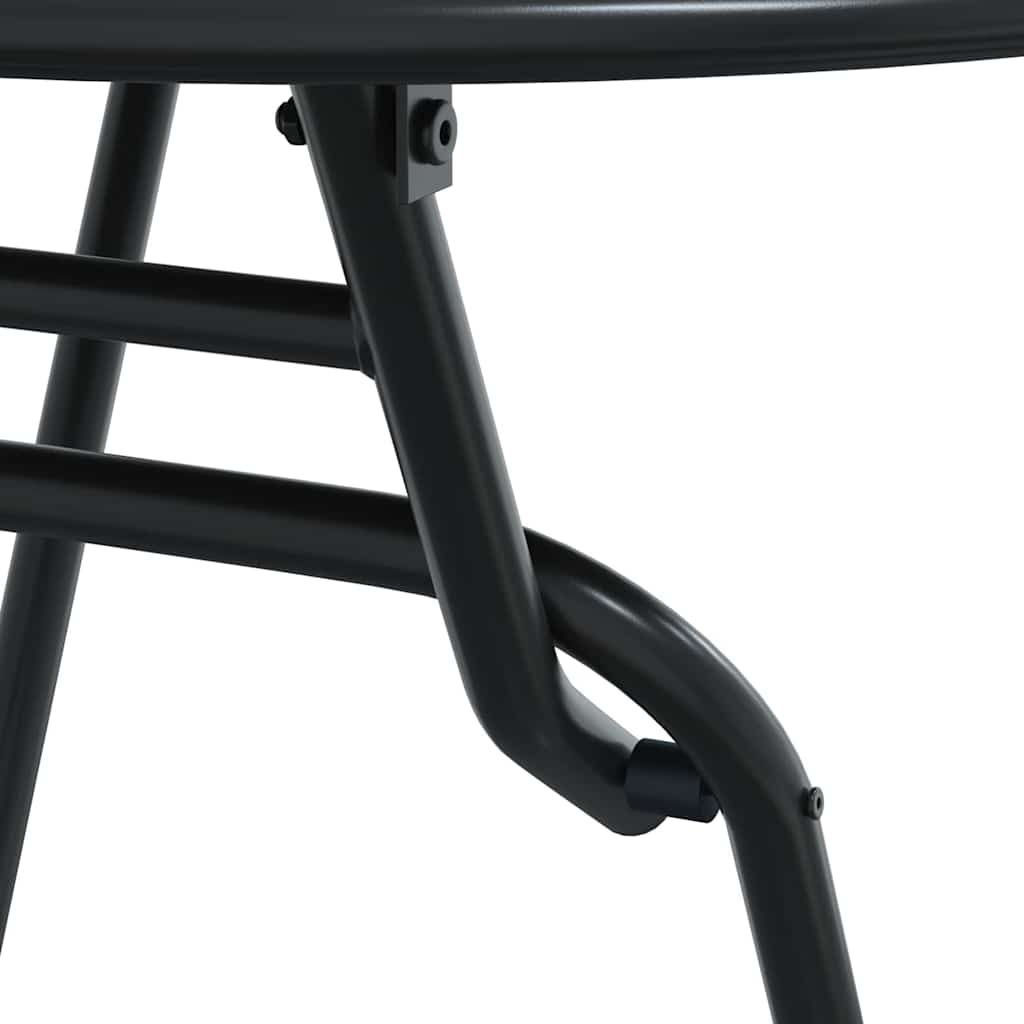 vidaXL Tuin Bistro Set 3 pcs Antraciet Staal