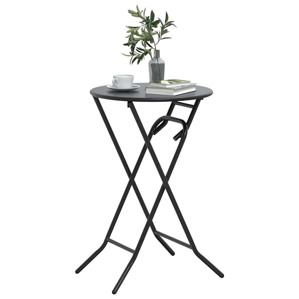 vidaXL Tuin Tafel Antraciet 50 x 50 x 72 cm Metaal