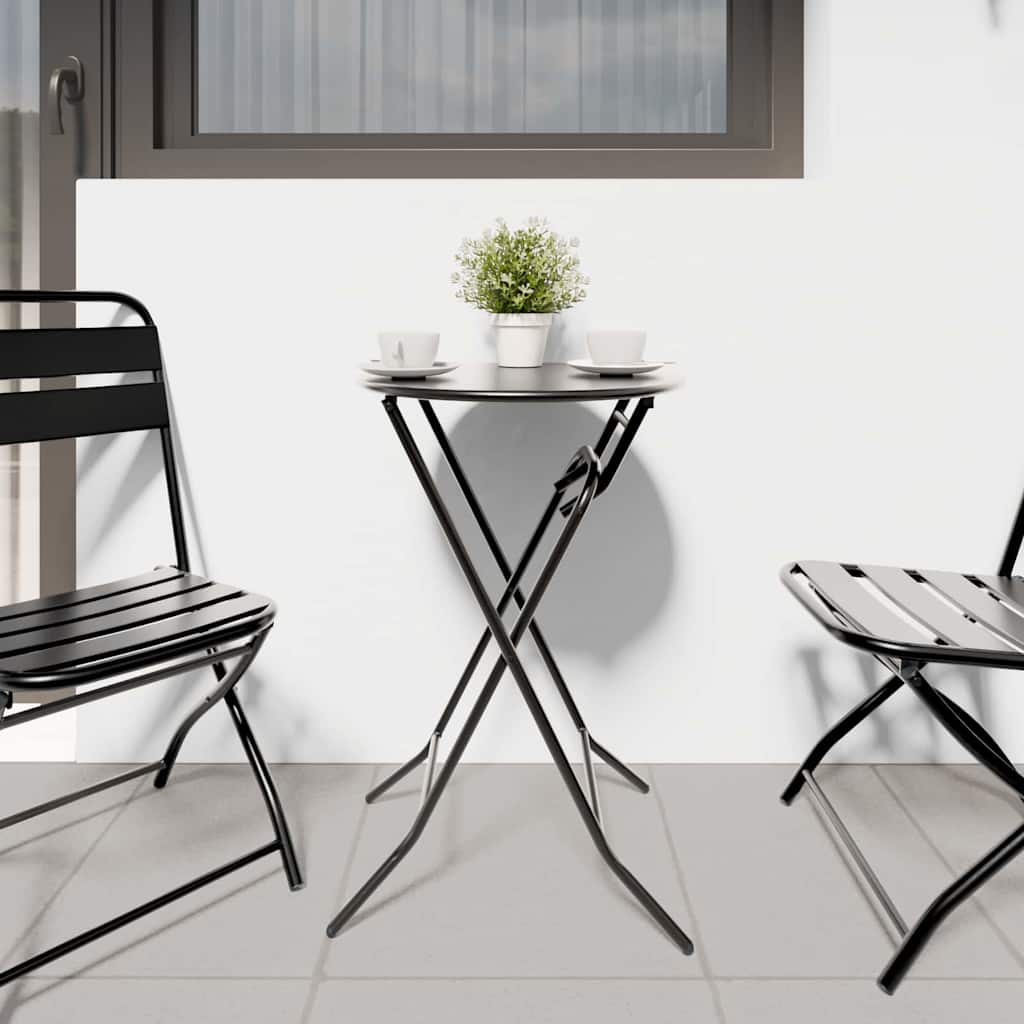 vidaXL Tuin Tafel Antraciet 50 x 50 x 72 cm Metaal