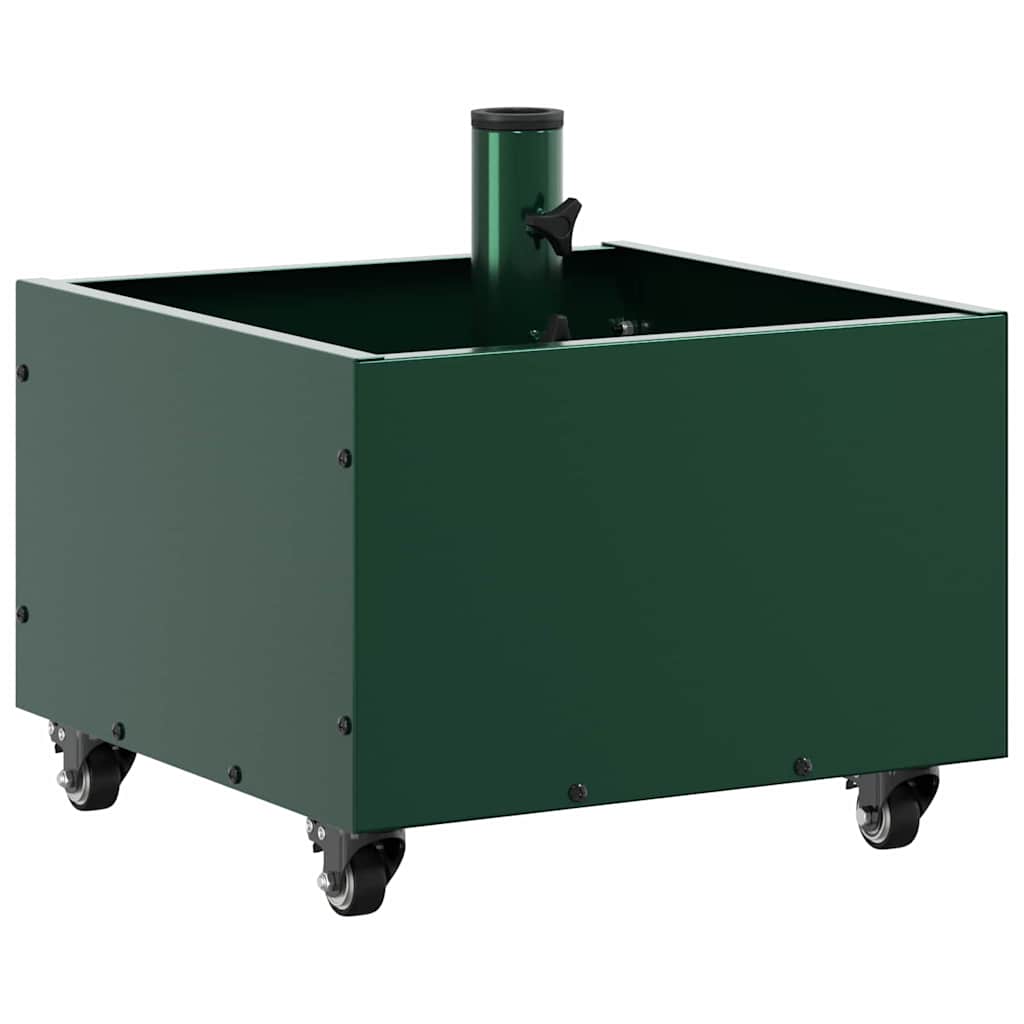 vidaXL Parasolvoet Groen 45 x 45 x 45 cm Staal