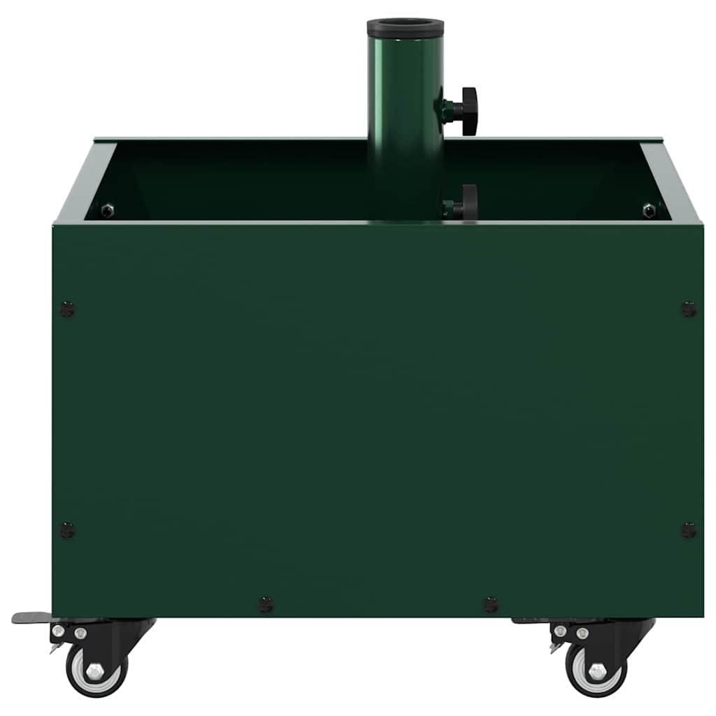 vidaXL Parasolvoet Groen 45 x 45 x 45 cm Staal