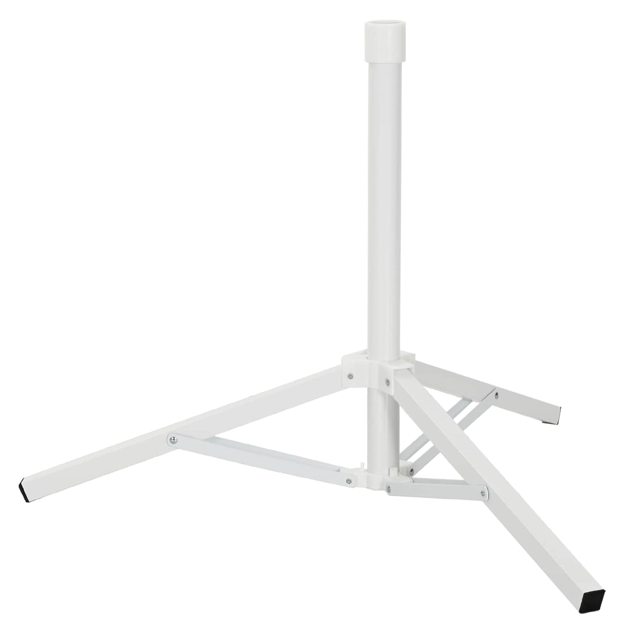 vidaXL Parasol Base White Steel for 25-32 mm Pole