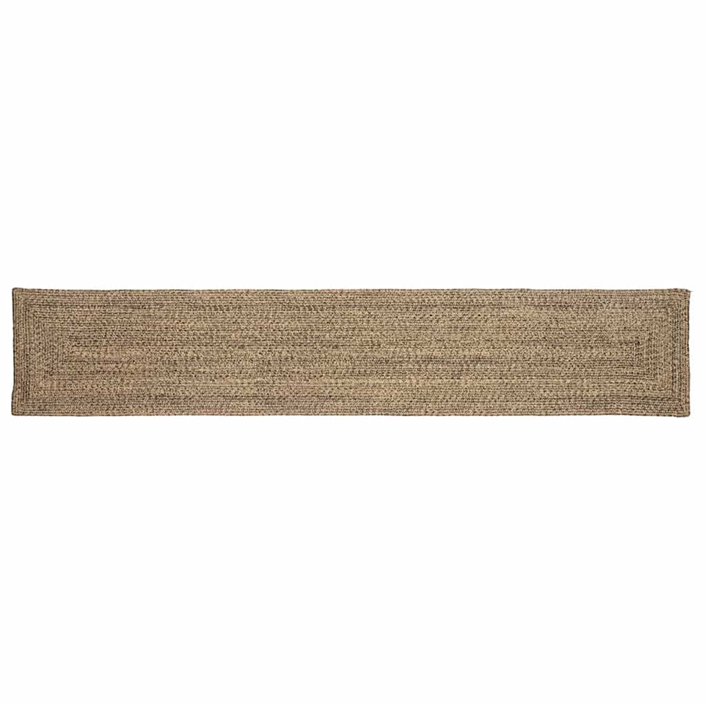 vidaXL Vloerkleden Rechthoekig Natuurlijk en Wit 60 x 110 cm Jute