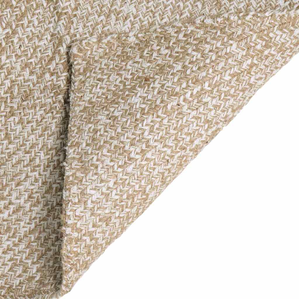 vidaXL Vloerkleden Natuurlijk en Wit 60 x 250 cm Jute