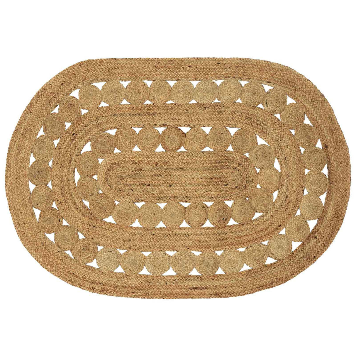 vidaXL Tapijt Bruin 100 x 152 cm Jute