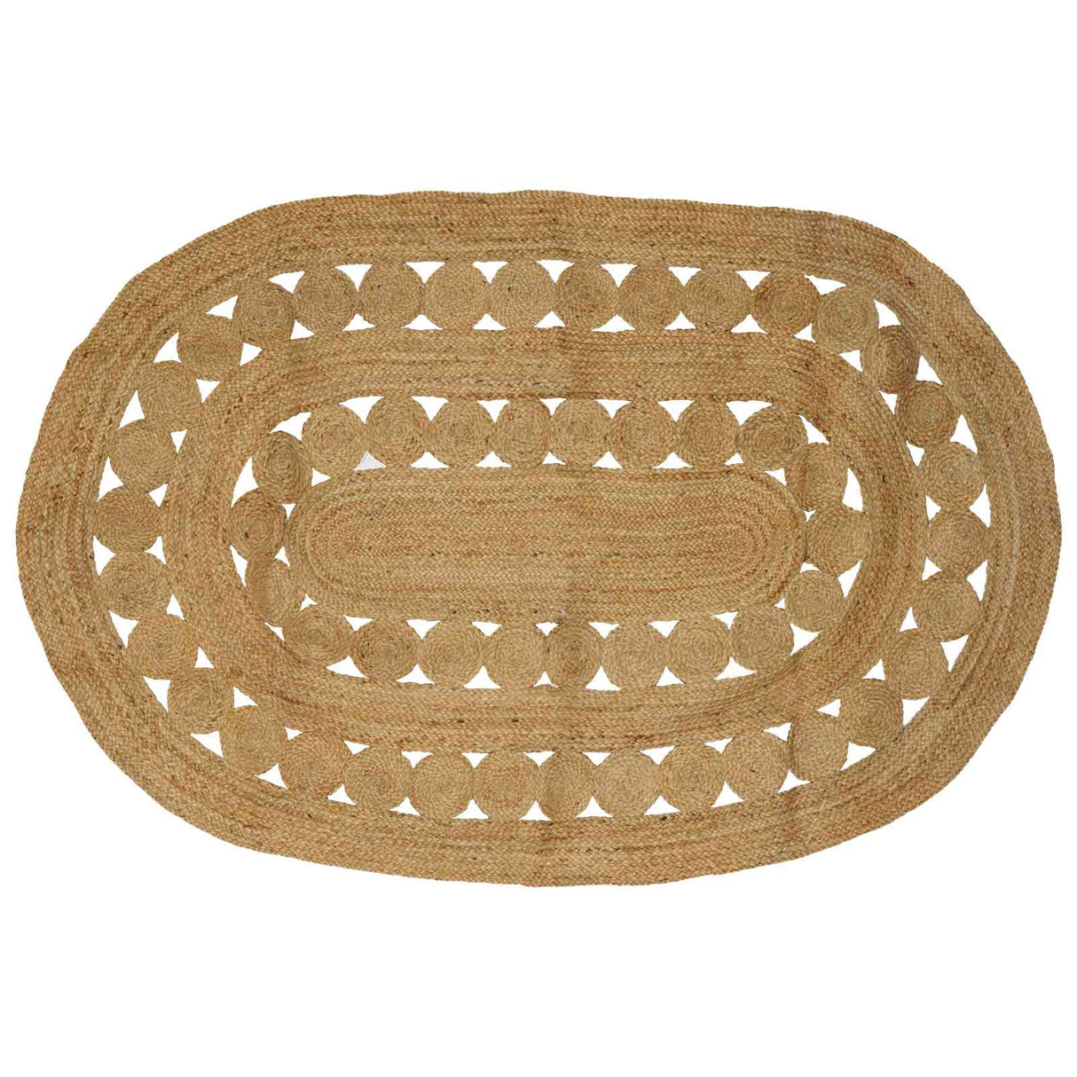 vidaXL Tapijt Bruin 100 x 152 cm Jute