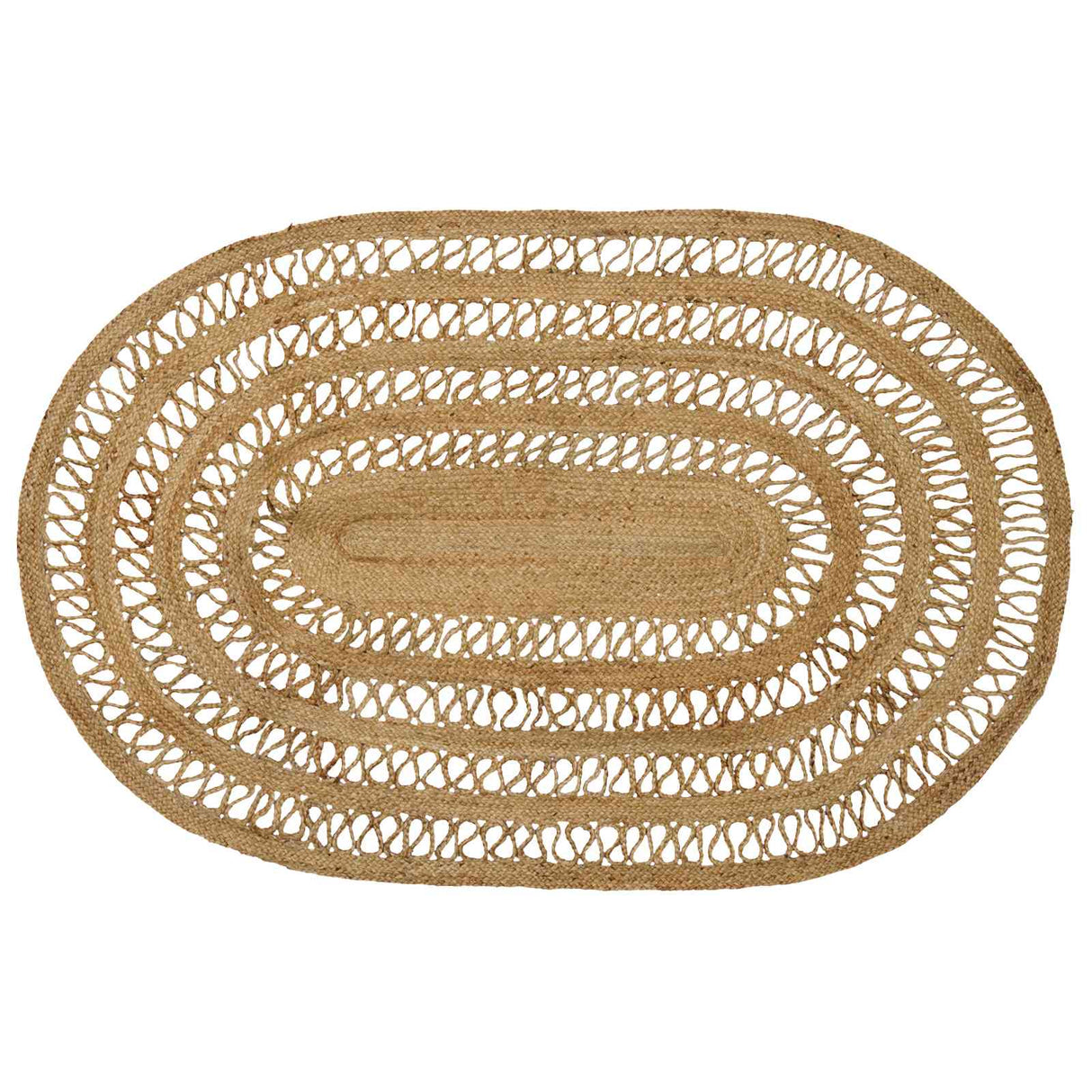 vidaXL Tapijt Bruin 100 x 152 cm Jute