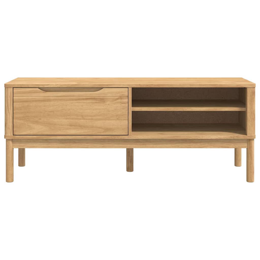 vidaXL Gangbank FLORO Wasbruin 115 x 40 x 45 cm Massief vurenhout