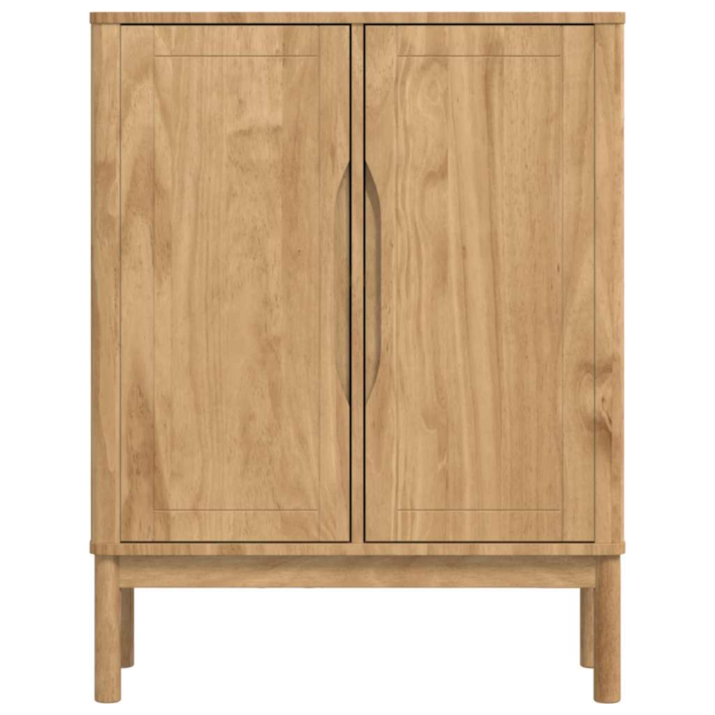 vidaXL Dressoir FLORO Wasbruin 70 x 30 x 70,5 cm Massief vurenhout