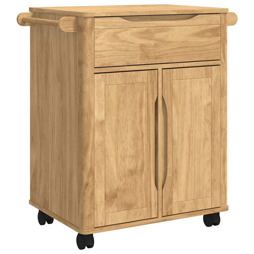 vidaXL Keuken Trolley FLORO Wasbruin 72,5 x 45 x 80 cm