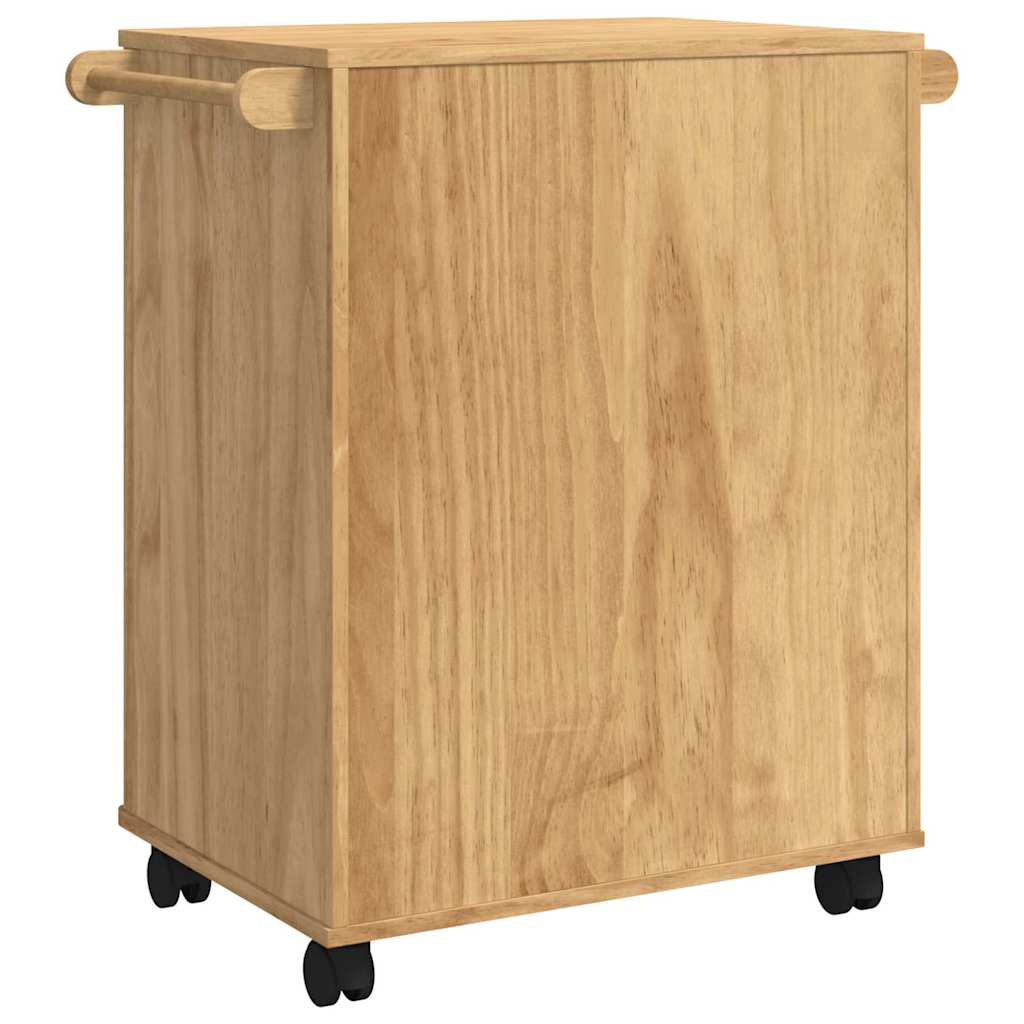 vidaXL Keuken Trolley FLORO Wasbruin 72,5 x 45 x 80 cm