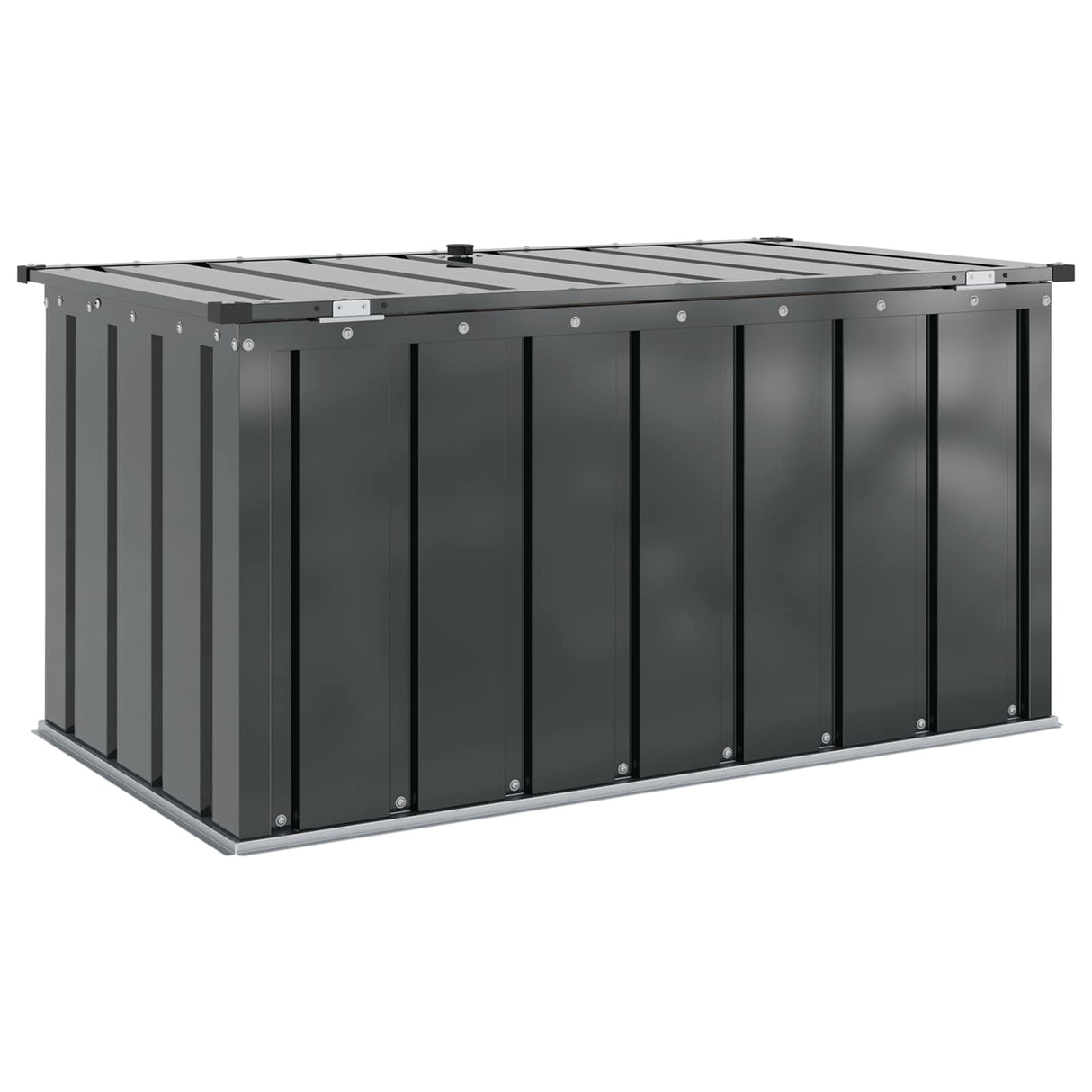 vidaXL Tuinopslagdoos Zwart 101 x 56,5 x 50 cm Staal