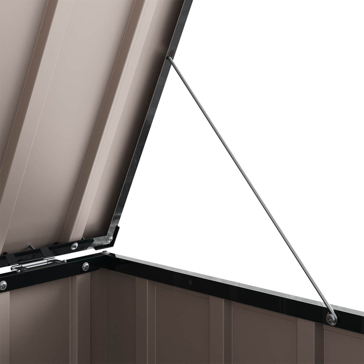 vidaXL Garden Storage Box Black 101.5 x 57 x 100.5 cm Steel