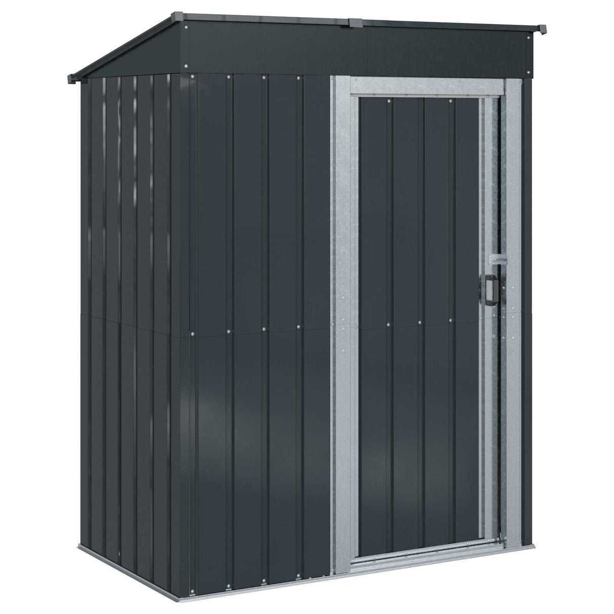 vidaXL Garden Sheds Anthracite 137 x 81 x 180 cm Metal