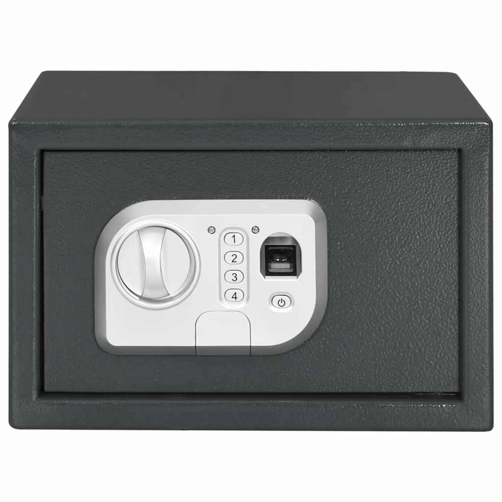 vidaXL Digital Safe with Lock Dark Grey 31 x 20 x 20 cm Steel