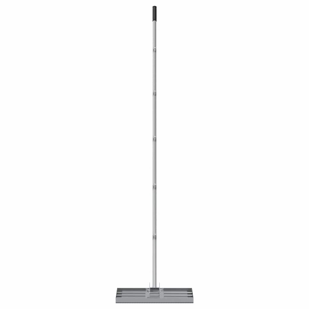 vidaXL Garden Levelling Rake Silver 45 x 25 x 200 cm Stainless Steel