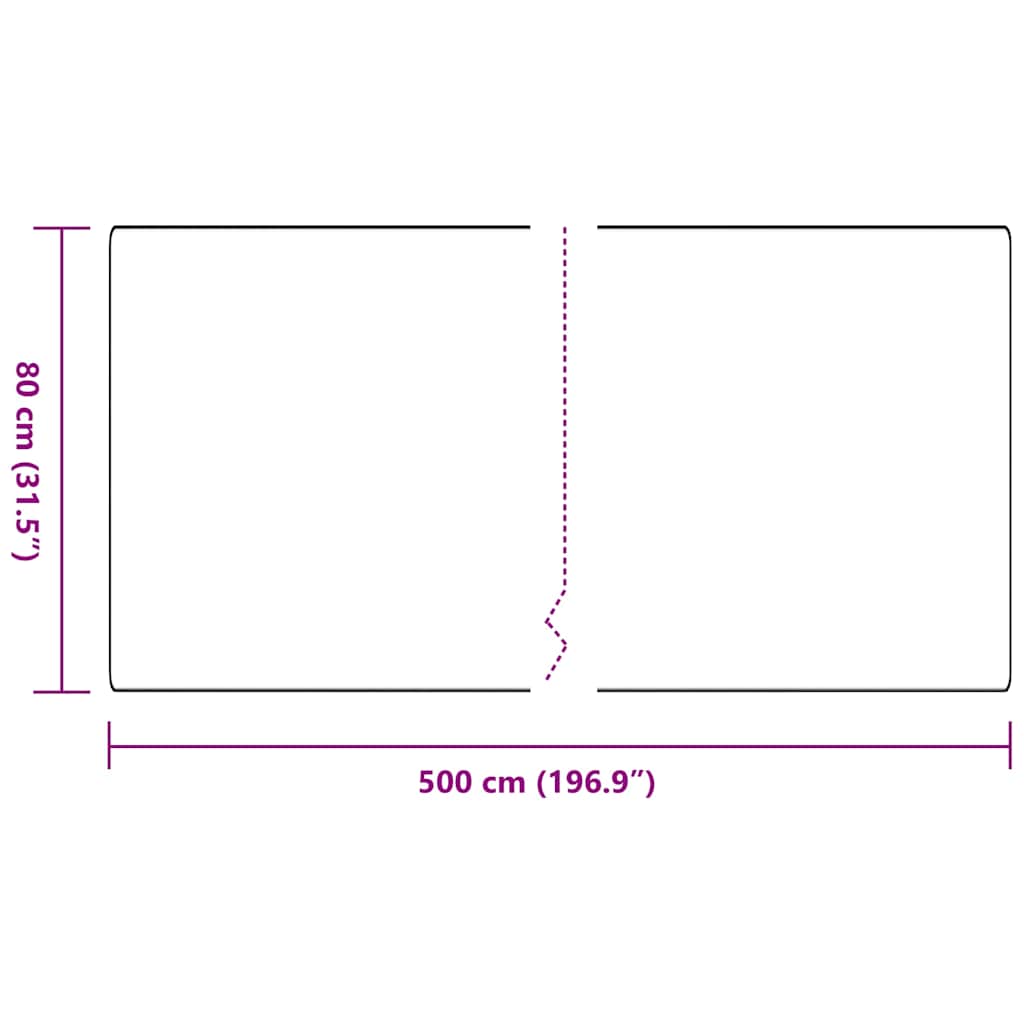 vidaXL Tapijtloper 50x100 cm antracietkleurig