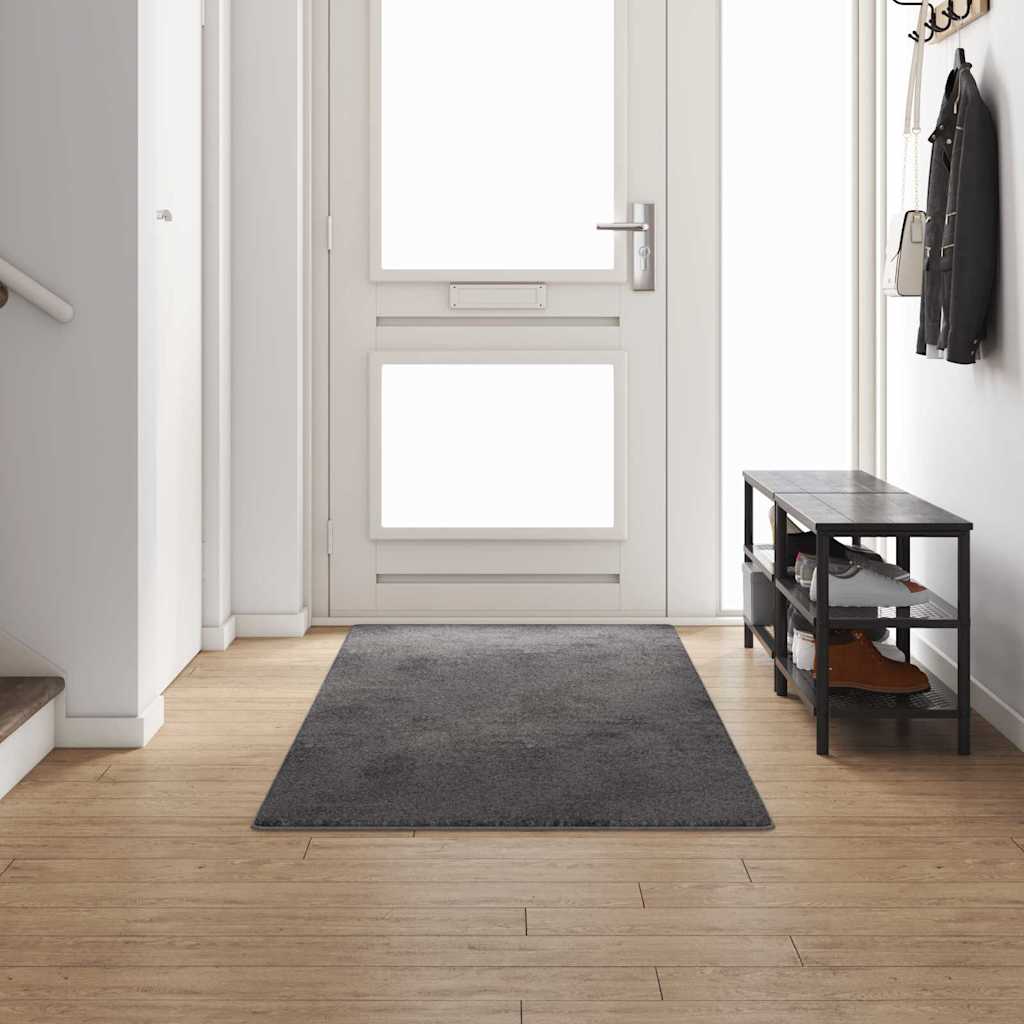 vidaXL Tapijt Loper Grijs 50 x 100 cm 100% Polypropyleen Tuft