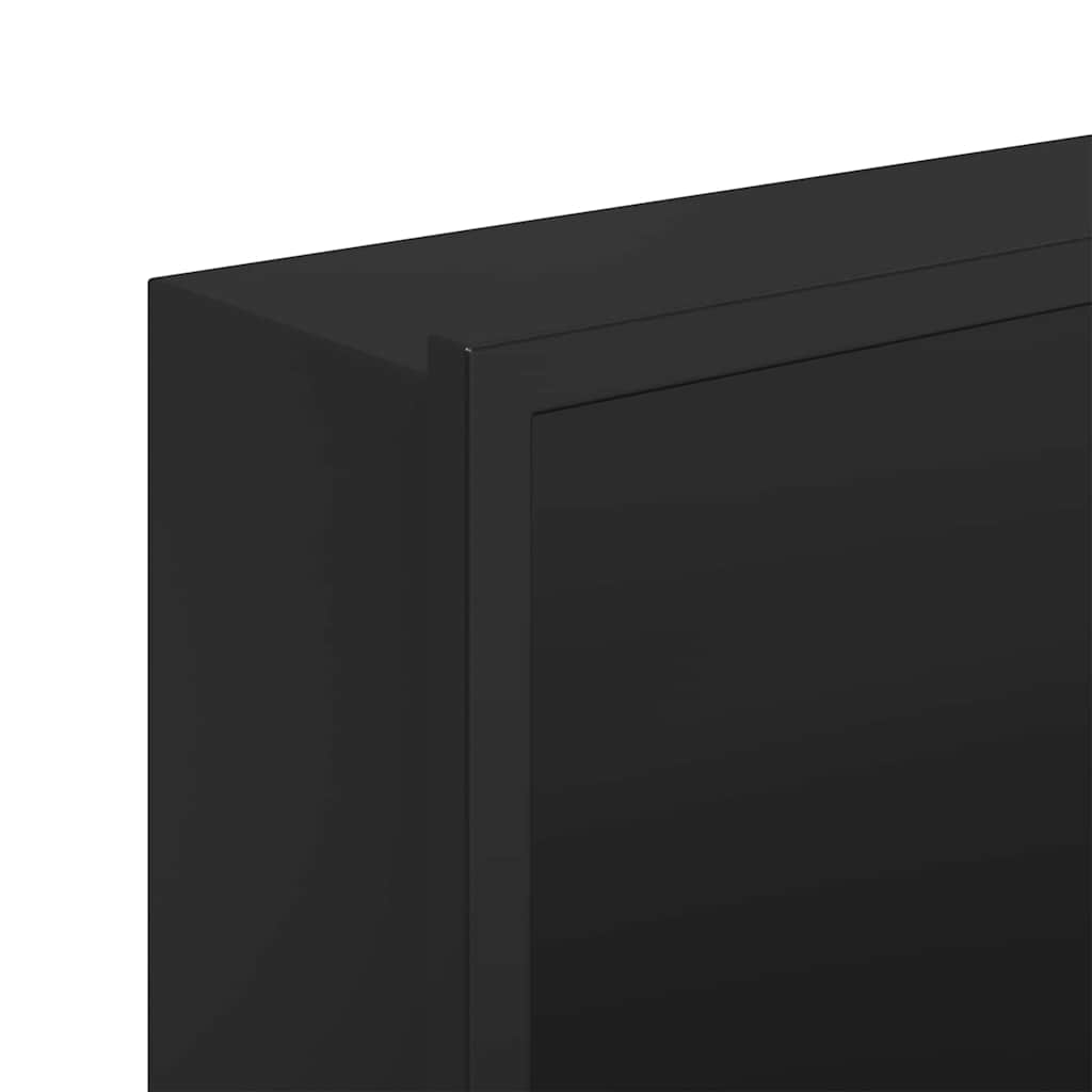 vidaXL Douche Niche Zwart 60 x 20 x 9,5 cm Roestvrij staal