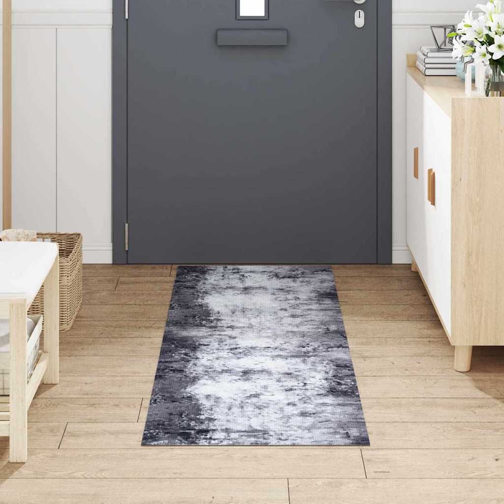 vidaXL Keukenmat wasbaar groenteprint 45x150 cm fluweel