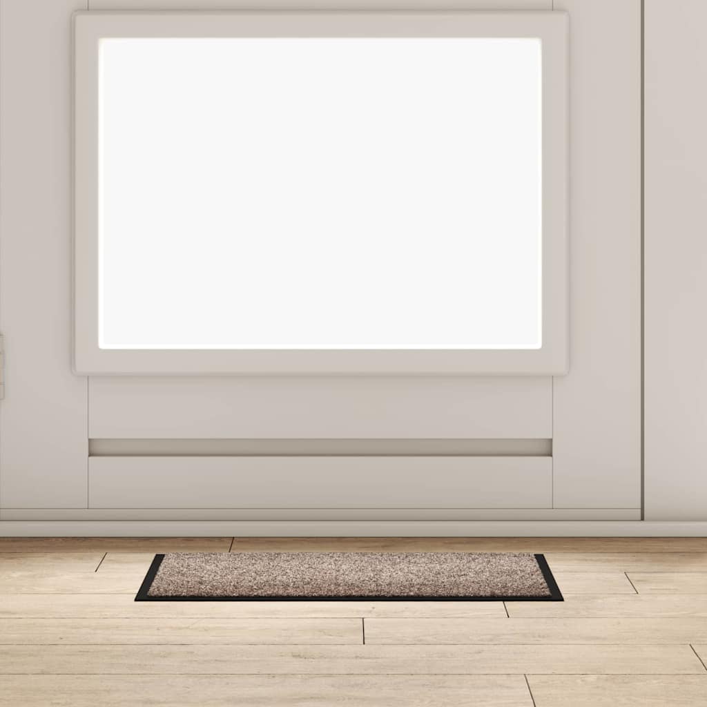 vidaXL Deurmat Antraciet 60 x 40 x 1.2 cm Teddy Stof
