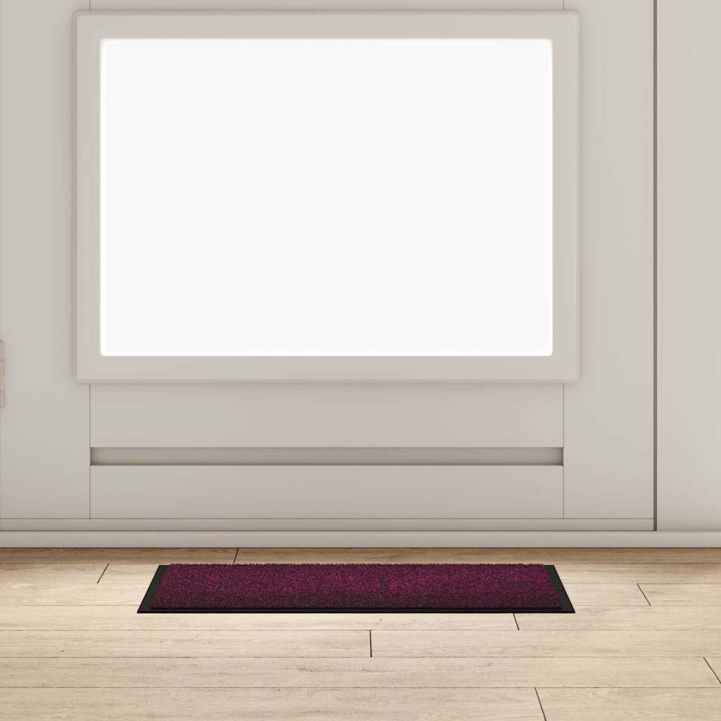 vidaXL Deurmat Antraciet 60 x 40 x 1.2 cm Teddy Stof