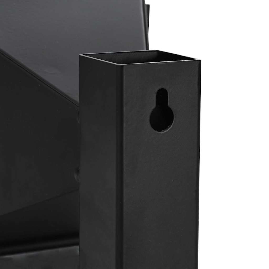 vidaXL Kogelvanger Zwart 17.5 x 17.5 x 17 cm Staal