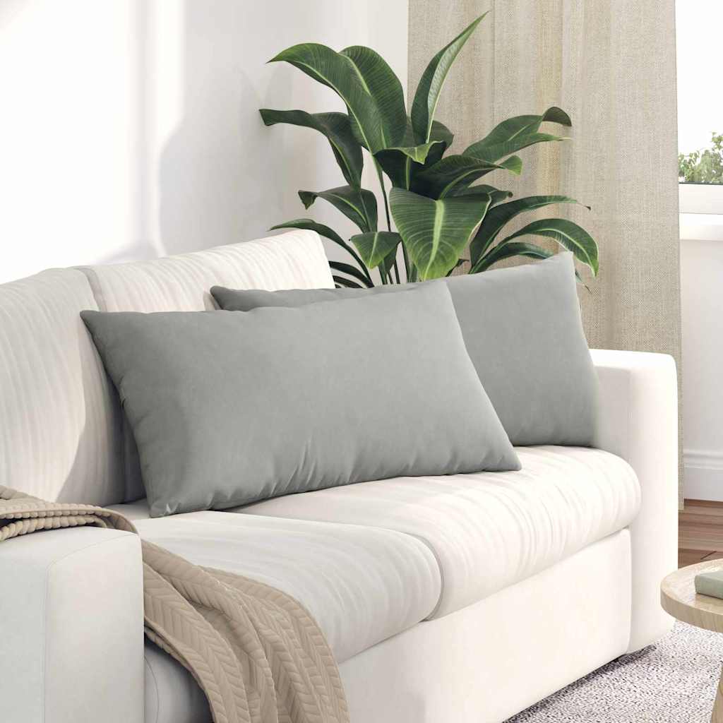 vidaXL Zitkussens 2 pcs Taupe 60 x 40 cm Stof