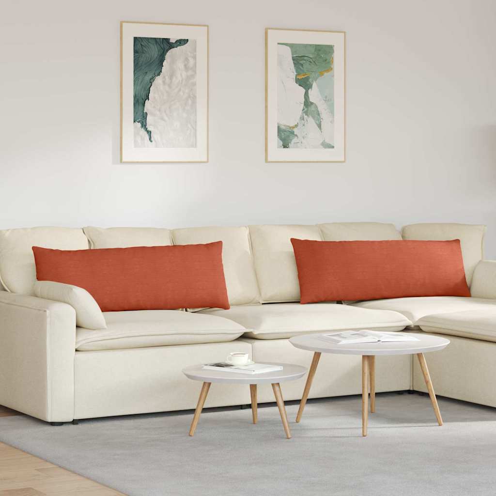 vidaXL Zitkussens 2 pcs Lichtgrijs 50 x 30 cm Corduroy stof