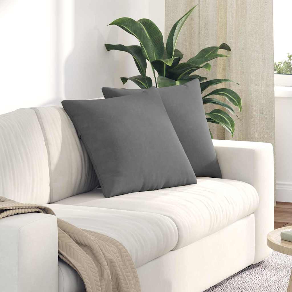 vidaXL Zitkussens 2 pcs Taupe 60 x 40 cm Stof