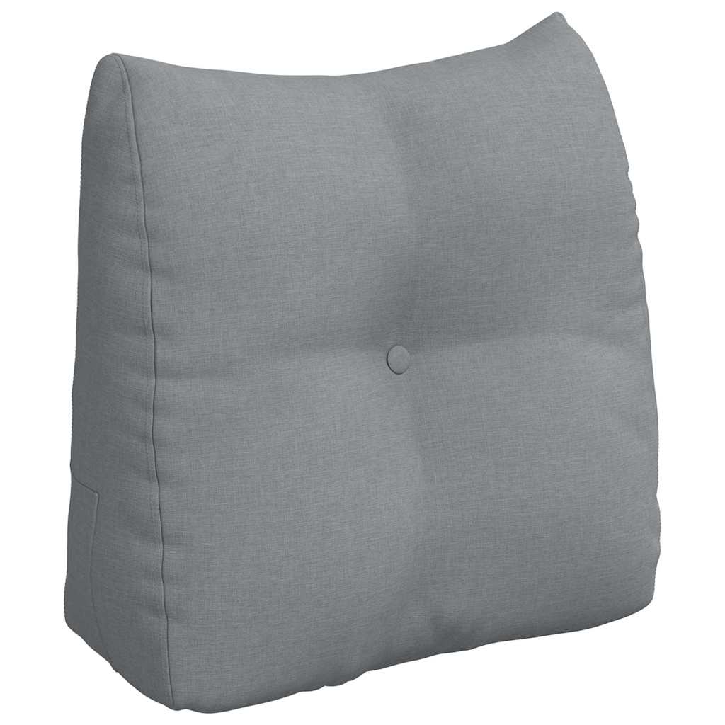 vidaXL Back Cushion Light Grey 45 x 24 x 50 cm Fabric