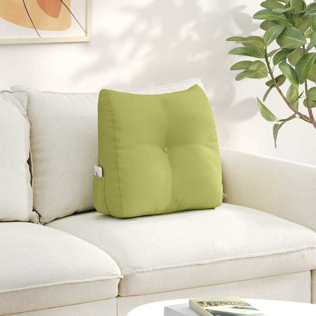 vidaXL Back Cushion Light Grey 45 x 24 x 50 cm Fabric