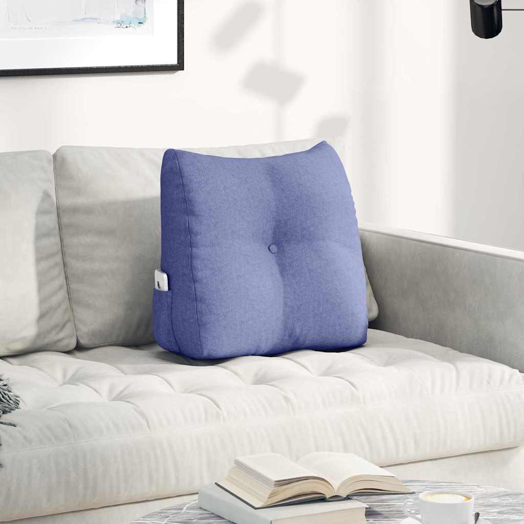 vidaXL Back Cushion Light Grey 45 x 24 x 50 cm Fabric