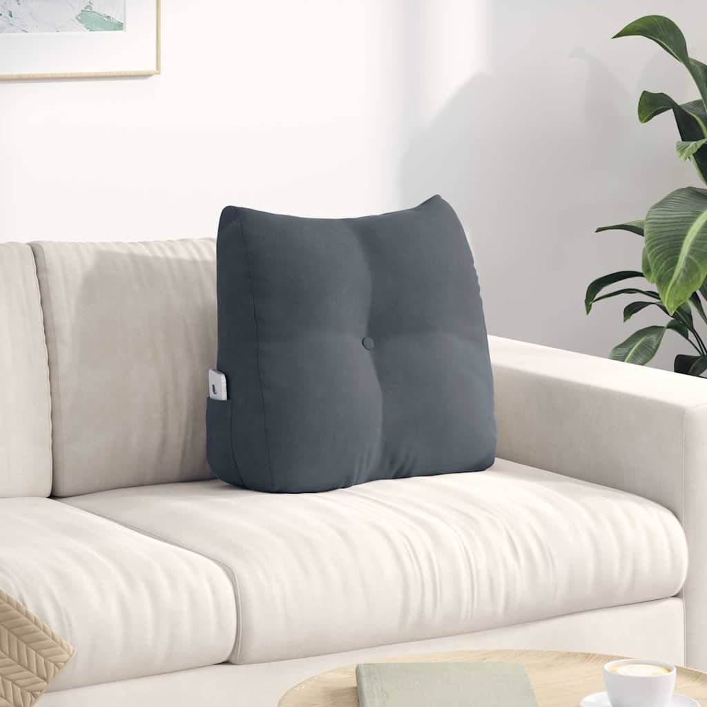 vidaXL Rugkussen Blauw 45 x 24 x 50 cm Fluweel