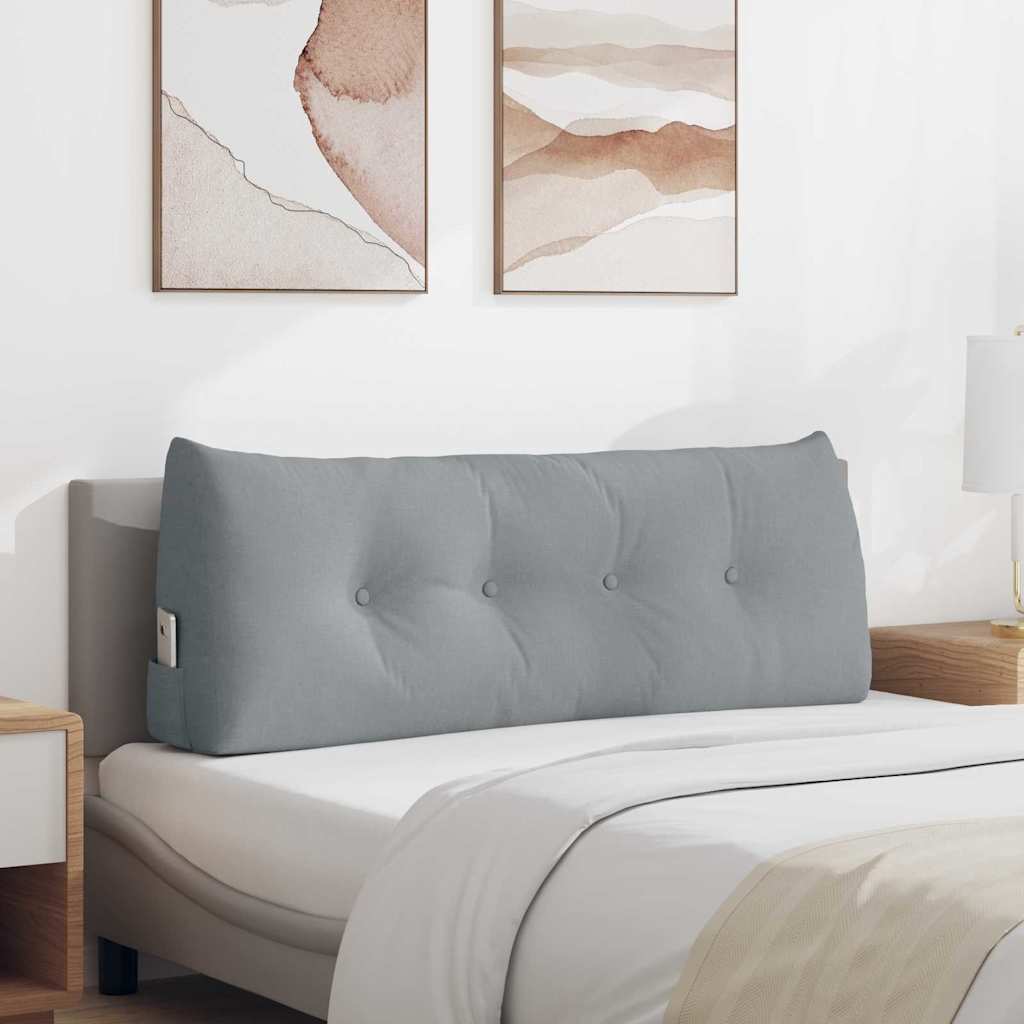 vidaXL Back Cushion Light Grey 45 x 24 x 50 cm Fabric